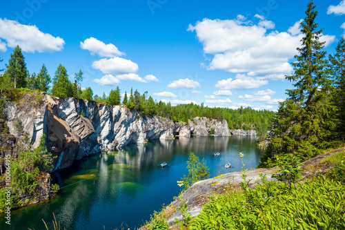 Ruskeala marble quarry, Karelia, Russia