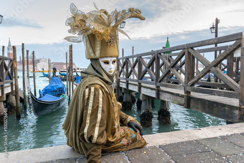 Beautiful carnival mask in Venice