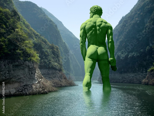 river with green giant