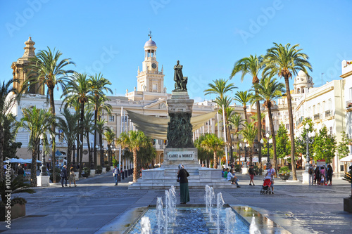 Plaza de San Juan de Dios, Ayuntamiento de Cádiz, España