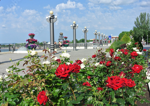Russia: The seafront promenade in the resort town of Anapa before the start of the holiday season