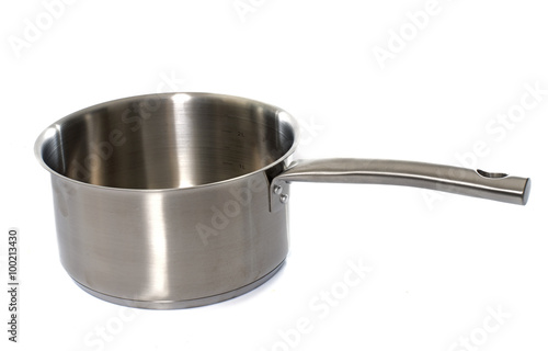 a metal saucepan