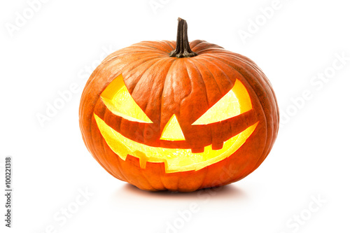 Halloween pumpkin head jack lantern