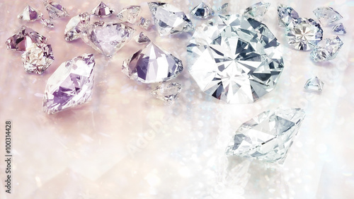 sparkling diamonds fashion background