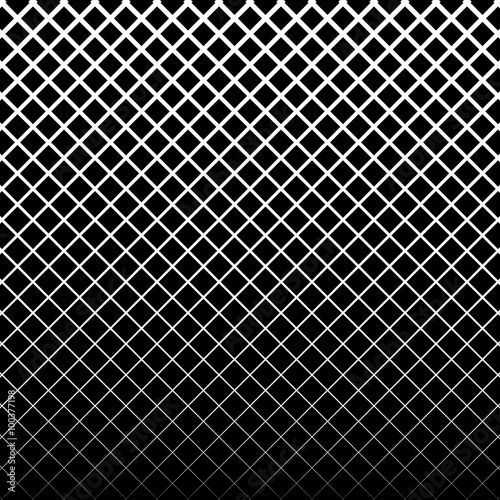 Abstract grid, mesh black and white pattern. vector