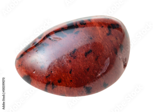 Mahogany Obsidian gemstone isolated