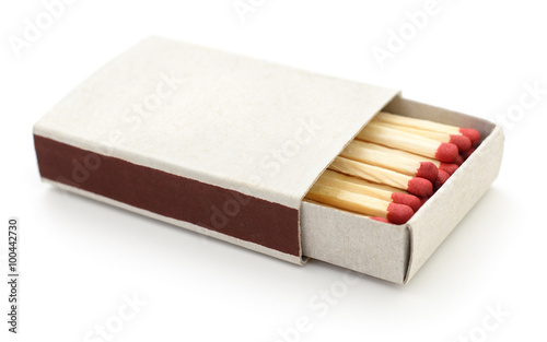 Matches in a matchbox.