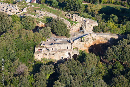 cuma ruins, archaeological site in naples, italy