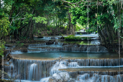 Huay Mae Kamin waterfall. Located at the Kanchanaburi province, Thailand