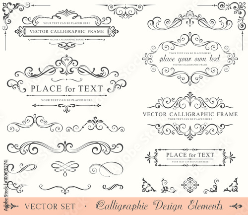 Calligraphic Design Elements