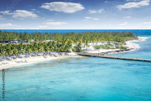 Aerial view of Grand Turk island