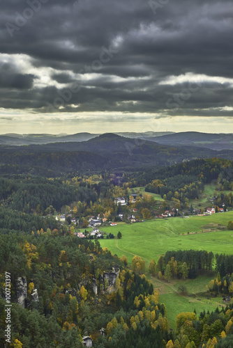 View of the autumn landscape