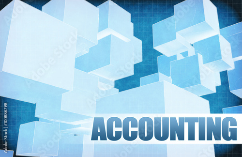Accounting on Futuristic Abstract