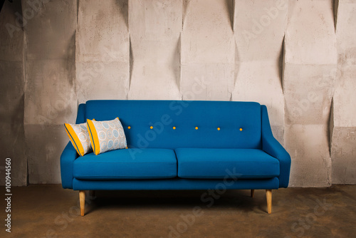 Blue sofa