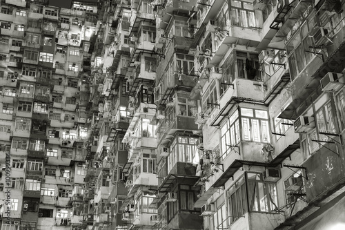 Old apartment building in Hong Kong