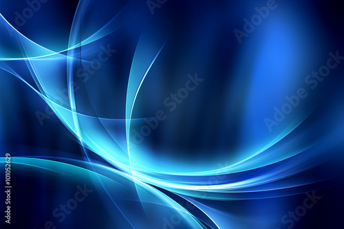 Amazing Light Blue Waves Abstract Design Modern Background