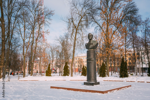 Monument of Gromyko in Gomel, Belarus.