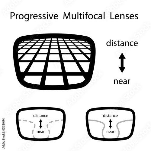 vector progressive multifocal glasses lenses