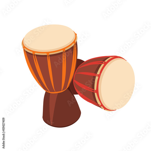 Two african Djembe Drum.