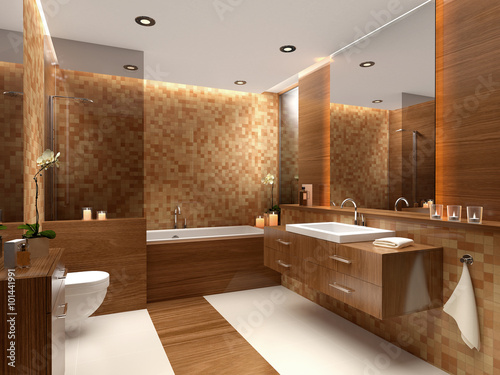 Schönes modernes Badezimmer