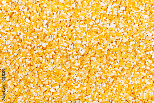 raw yellow ground corn groats