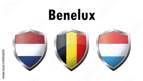A set of Benelux countries flag icon