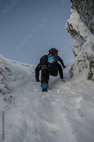 Zima ,szlak na Rysy,Tatry polska,Słowacja ,widoki