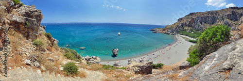 Panorama Traumstrand auf der Insel Kreta