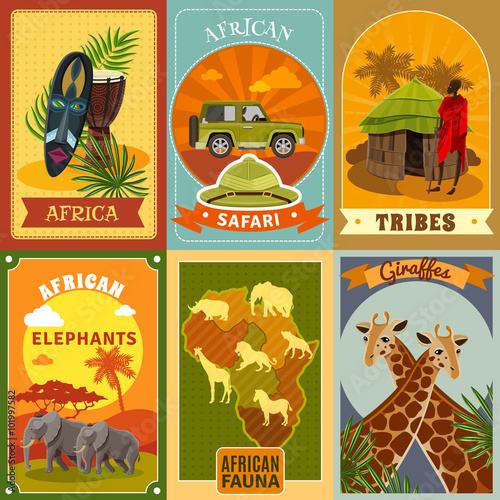 Safari Posters Set