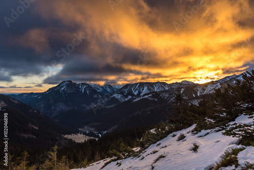 Tatry - wschód słońca