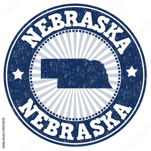 Nebraska grunge stamp