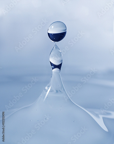 a falling drop of water