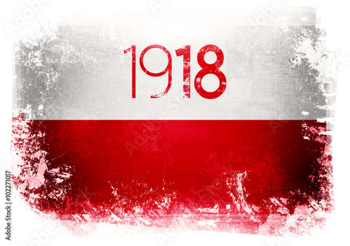 Flaga Polski - 1918