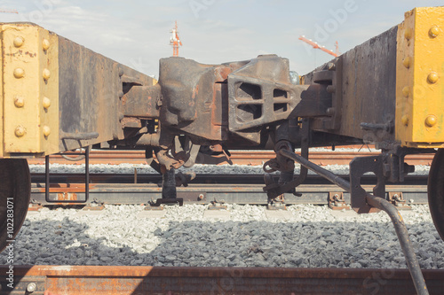 Vintage hook and link train coupling joint
