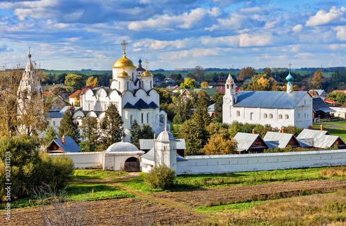 Pokrovskiy monastery in Suzdal.The Golden Ring of Russia.