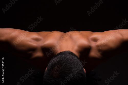 Muscular male neck