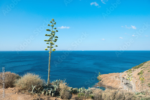 View on Aegean sea in Greece