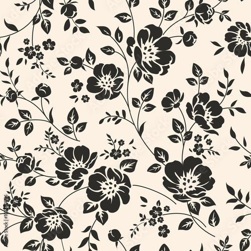 Seamless pattern with flowers. 