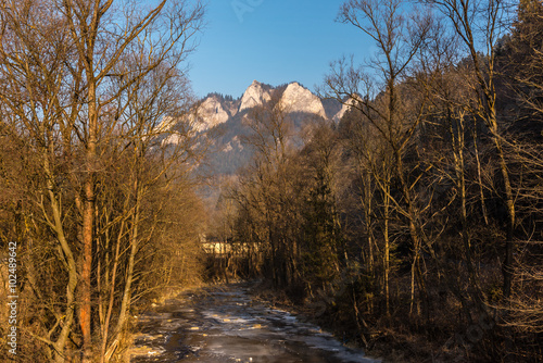 The Three Crowns massif in The Pieniny Mountains range.