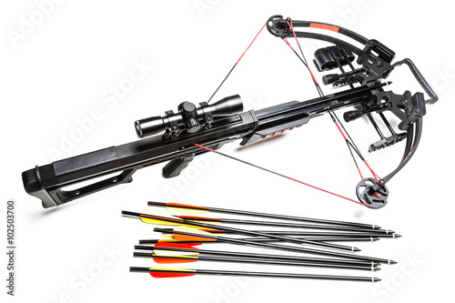 Crossbow isolated on white background