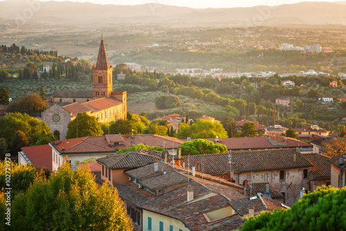 Beautiful view of the ancient city of Perugia. Umbria, Italy