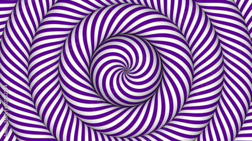 hypnotic background with purple and white concentric circles in motion