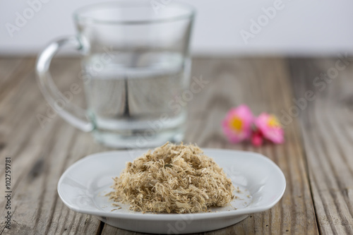Slippery elm is a herb used to help to soothe the digestive tract