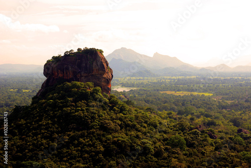 The monument of Sigiriya rock. Sri Lanka. Asia.