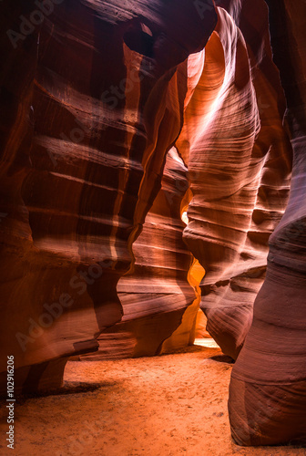 Panoramic view of The Antelope Canyon