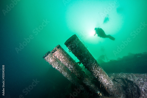 Wreck diving in British columbia