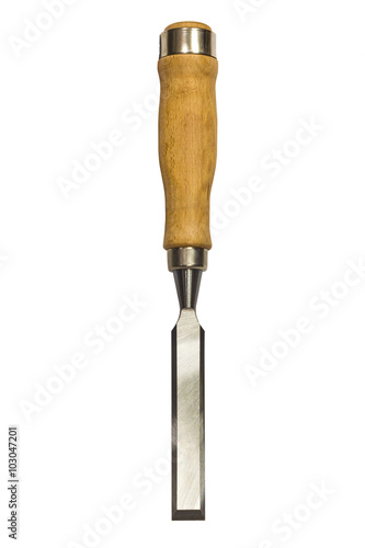 chisel isolated on white background