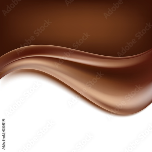 chocolate background. creamy abstract backgorund. vector