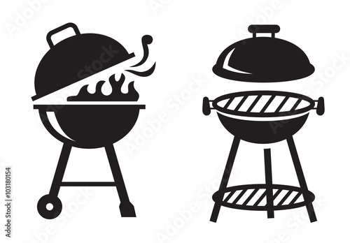 black BBQ Grill icons