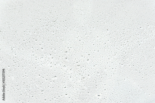 Water drops isolated on white background